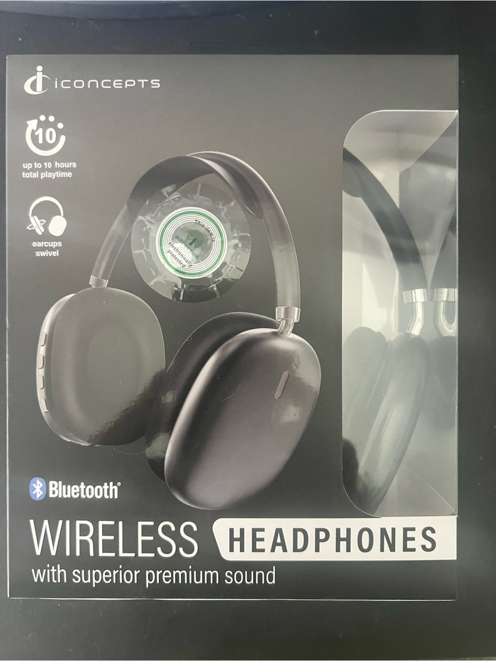 Black Wireless Bluetooth Headphones